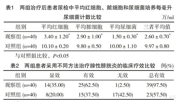 肾气丸治疗女性腺性膀胱炎的临床疗效研究